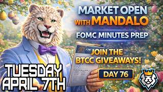 Market Open with Mandalo! Day Seventy-Six! #bitcoin #crypto #marketanalysis