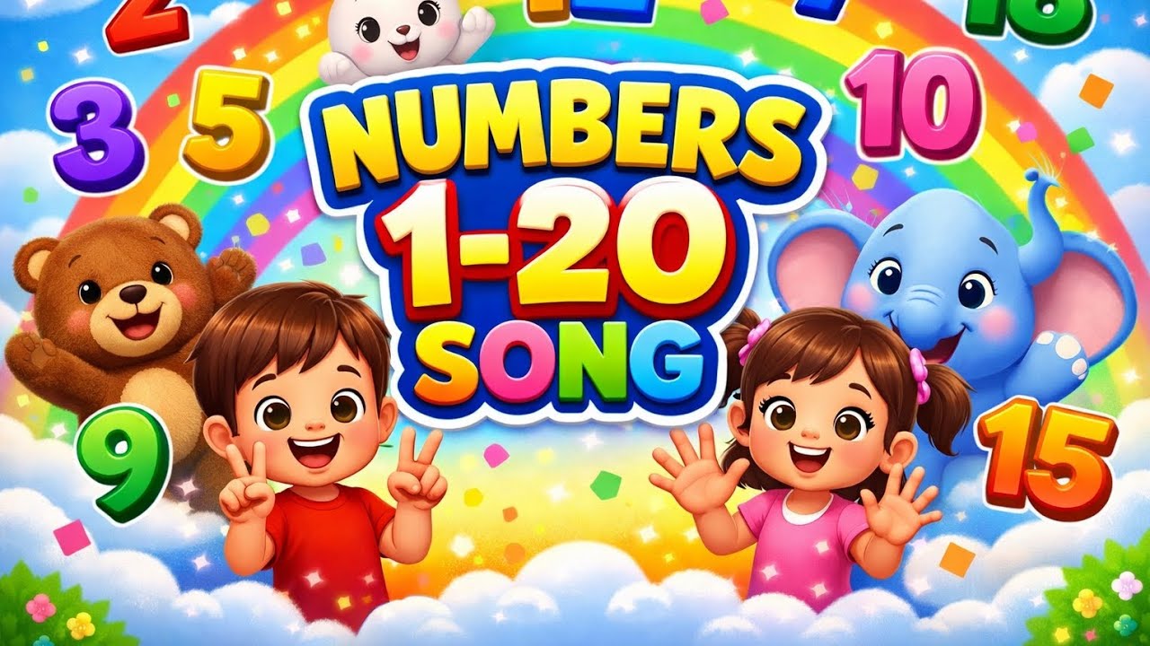 Learning How To Count Numbers 1 to 20 Song for Preschool Kids | Learn Counting with Fun ...