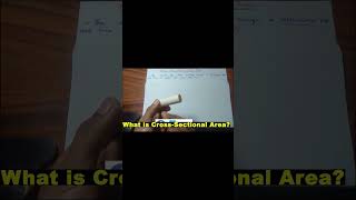 159. What is Cross Sectional Area in Urdu/Hindi
