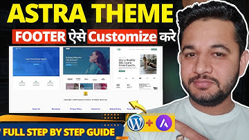 Astra Theme Footer Customization || Step By Step Guide
