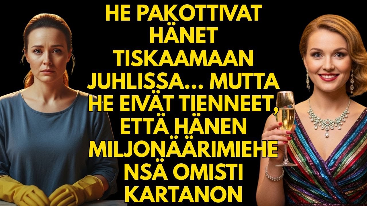 He pakottivat hänet tiskaamaan juhlissa – eivät tienneet, että hänen miehensä omisti kartanon