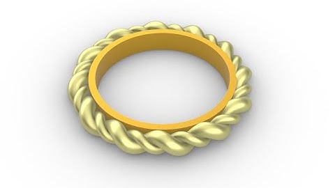 How to create a 2-coil rope ring with rhino 7 0