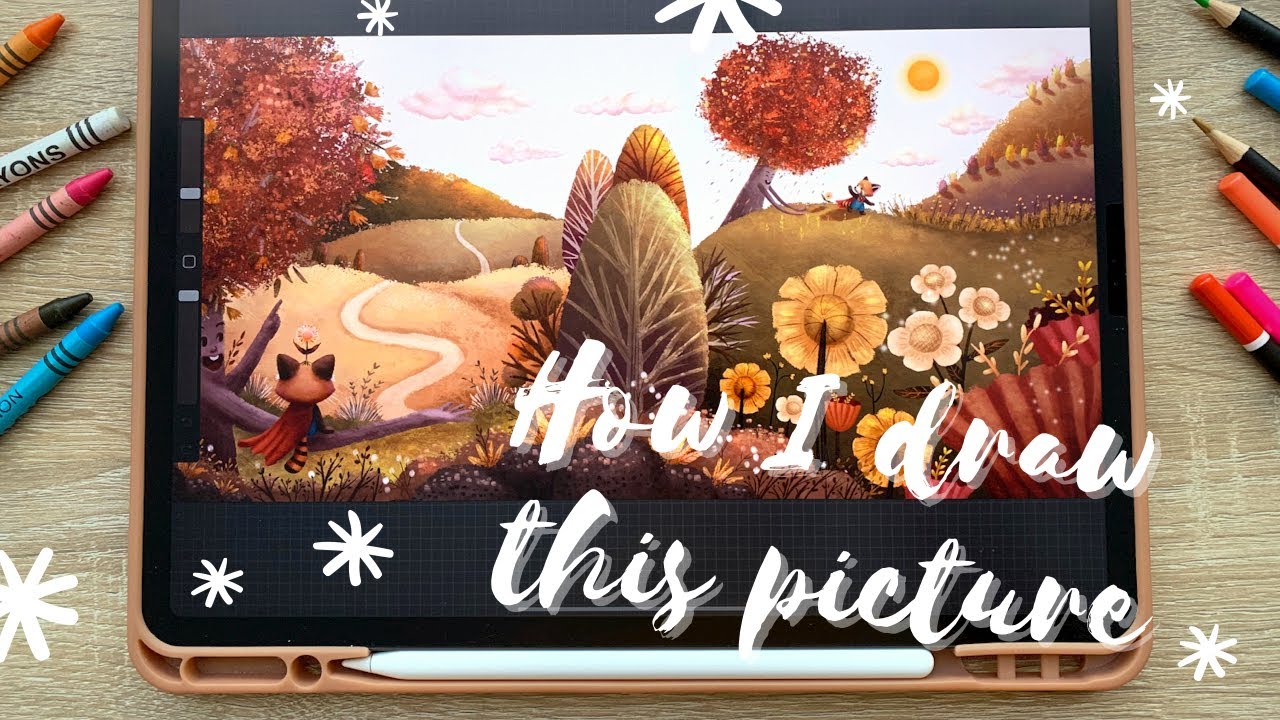 How to draw a picture book page by page#8|#childrenillustration|# ...