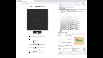 p5.js sound visualization adsr envelope test