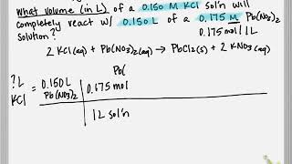 Ex. 5.4 Solution Stoichiometry