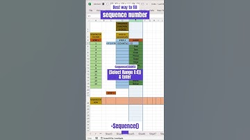 Use Amazing Function| how to use sequence formula |sequence function | #youtubeshorts #excel #shorts