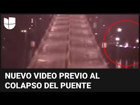 Revelan un nuevo video del momento previo al colapso del puente de Baltimore