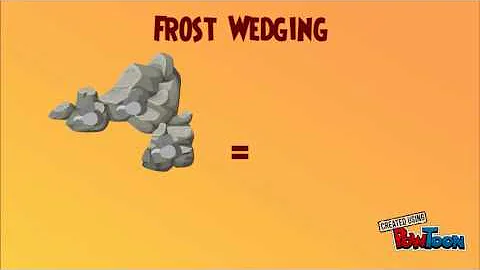 Frost wedging