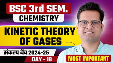 Kinetic Theory of Gases!Day-18!B.Sc 3rd Semester Chemistry!Be DKDian