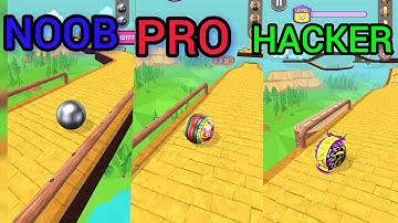 🔥🔥NooB vs Pro vs Hacker - Crazy Ball Challenge! 😨#GamingShorts #GoingBalls #NoobVsPro 