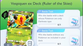 Pokémon TCG Pocket - Vespiquen ex Deck (Ruler of the Skies) | Disadvantage Mission