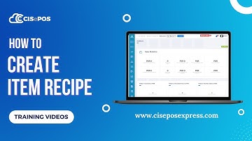 How to Create Item Recipe in CISePOS