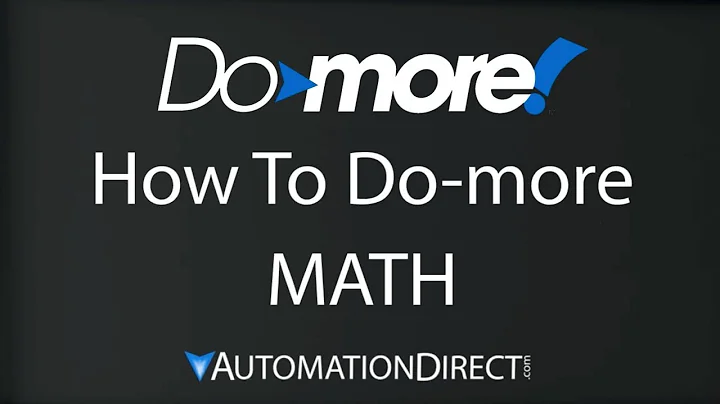 BRX Do-more Designer MATH from AutomationDirect