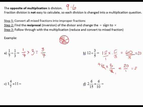 grade 8 9 6 part 2 division of fractions problems youtube