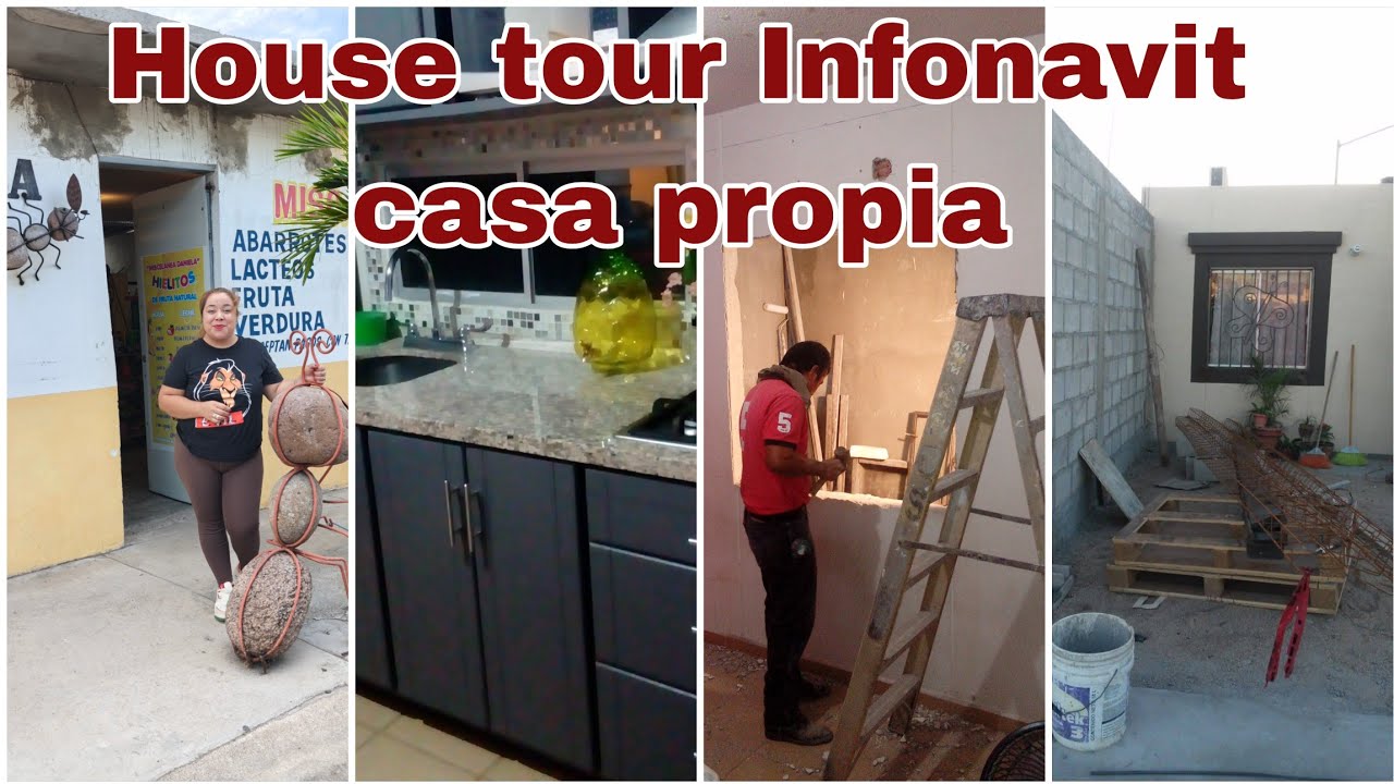 House tour de mi casa pequeña de #Infonavit 2025 🏡✨9 mts x 13 /Antes y después empezando desde 0 🥹