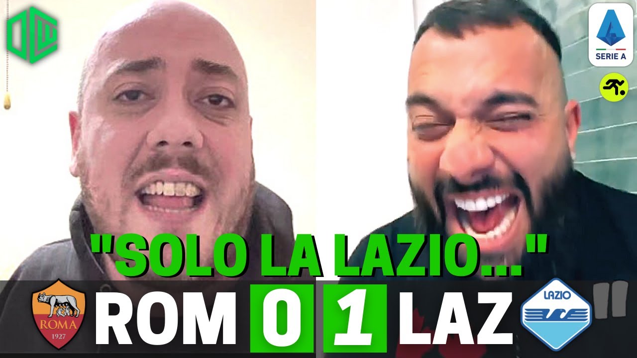 ROMA LAZIO 0 1 I TIFOSI LAZIALI SFOTTONO IBANEZ UNO DI NOI E I 