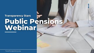 Public Pensions Award Webinar