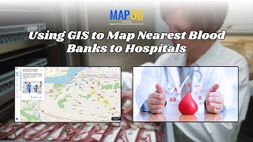 Using GIS to Map Nearest Blood Banks to Hospitals#mapog #gis #nocodegis #blood #viralvideo #trending