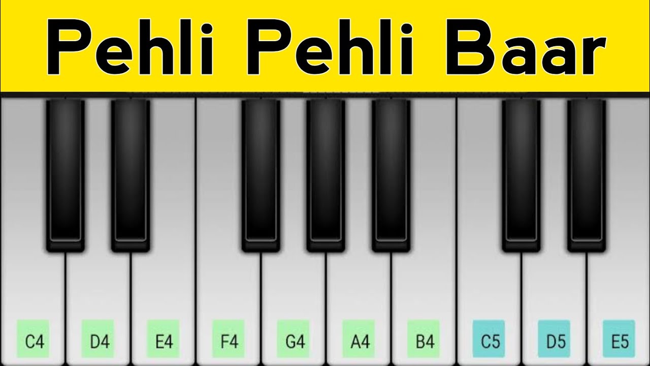 Pehli Pehli Baar Mohabbat Ki Hai Piano Tutorial | Kumar Sanu, Alka Yagnik