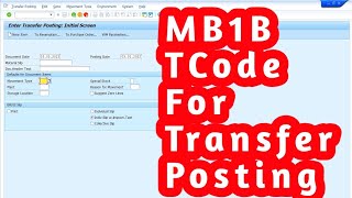 MB1B Issuance Wendor Stock Movement Type 542 #MB1B