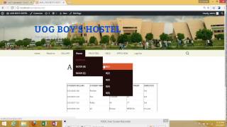 term project hostel management system in wordpress by Ali Murad screenshot 2