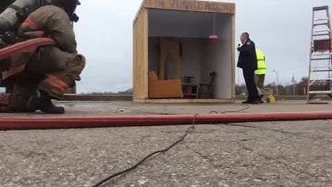 Web Extra: Time lapse video of a fire WITH a sprinkler system