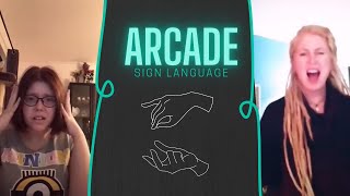 Video thumbnail of "Arcade Sign Language Cover By Femke Boushaq feat. Felizia Wallroth"