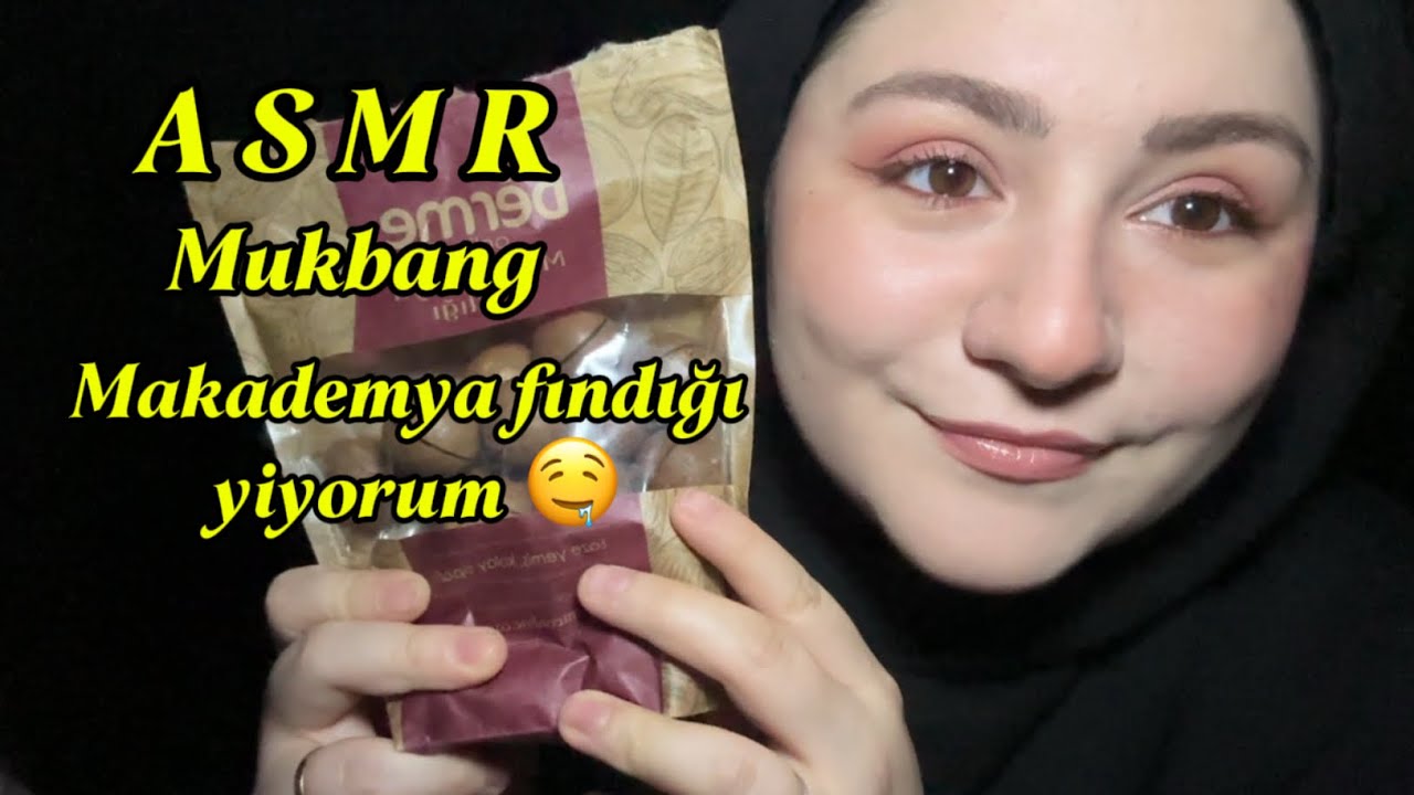 MUKBANG ASMR | Makademya Fındığı Yiyorum 🤤| Eating Sounds