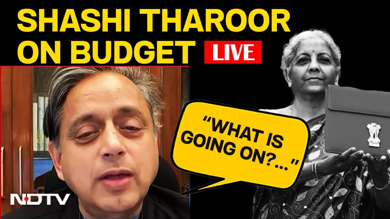 Budget News LIVE | Shashi Tharoor Interview | Shashi Tharoor Slams ...