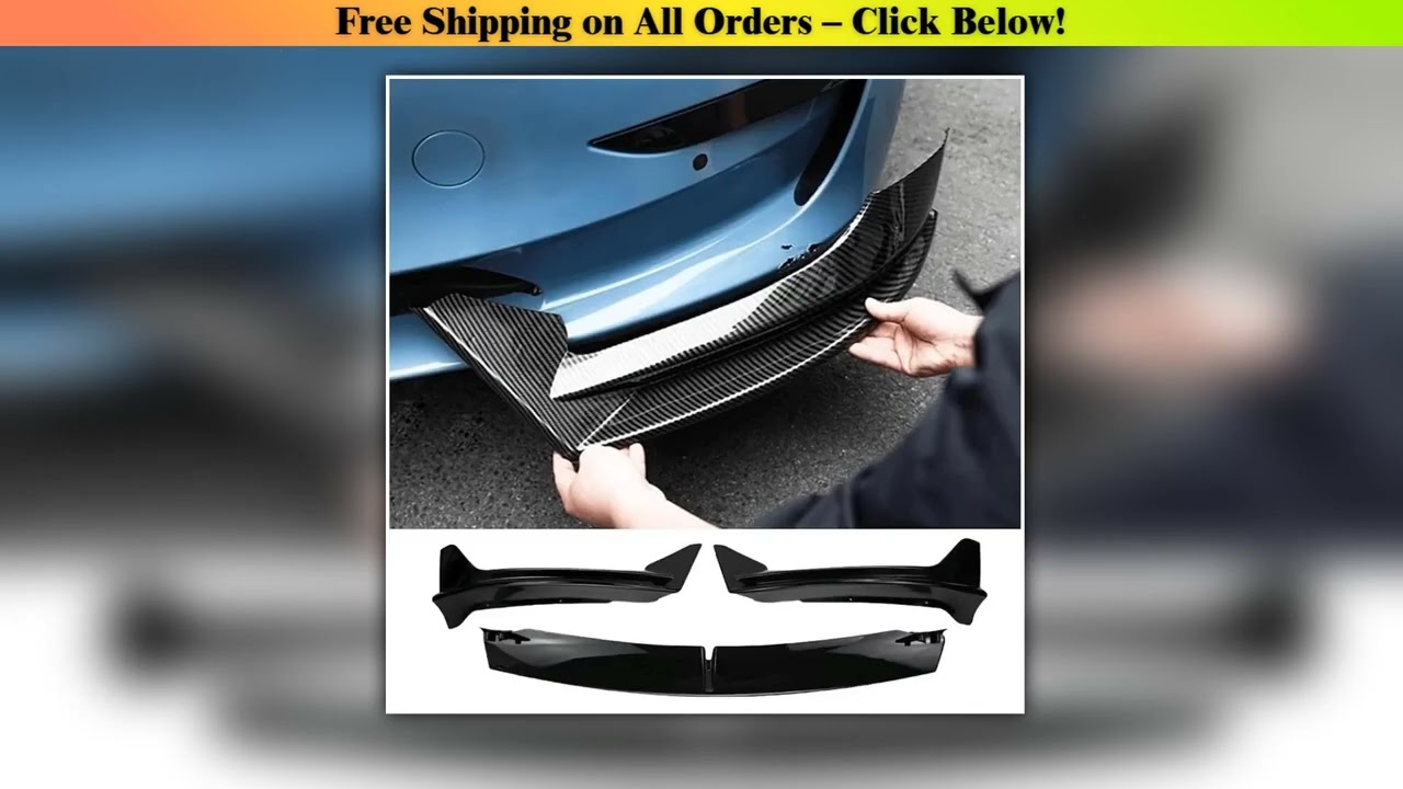 Front Bumper Front Lip Front Shovel kit 2017-2024 for Tesla Model 3 Highland Model Y Sedan Body