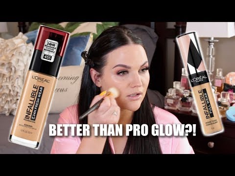 L&rsquo;OREAL INFALLIBLE FRESH WEAR FOUNDATION + FULL WEAR CONCEALER REVIEW!