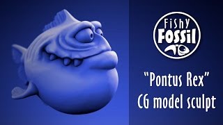 Fishy Fossil - 'Pontus Rex' CG model sculpt by Putty Studios 1,931 views 10 years ago 4 minutes, 45 seconds