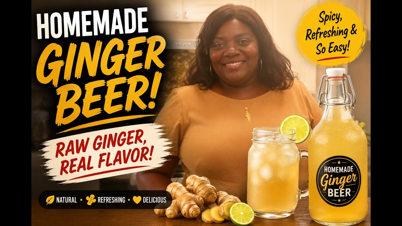 Homemade Raw Ginger Beer | Better than store bought!