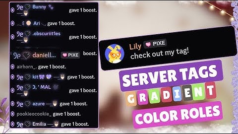 Servertags en kleurverlooprollen verkrijgen | Nieuwe functie