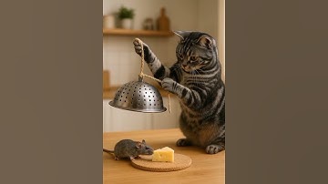 Shocking! 😱😱The cat sets a trap and waits in silence やばすぎ！😱😱猫は罠を仕掛けて静かに待っている #shorts #tabbycat #trap