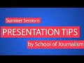 Zoom and Presentation tips