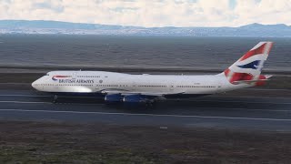 beautiful landing boeing 747 British Airways at OAKLAND Airport .MFS2020 by Yeni Almeer 103 views 1 month ago 4 minutes, 2 seconds