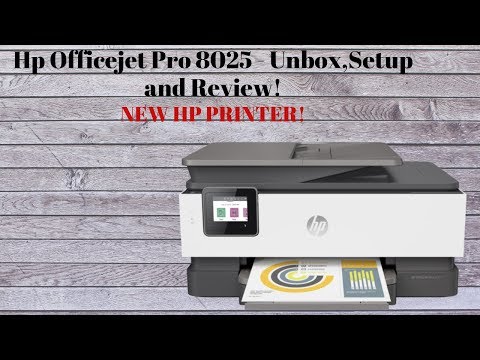 Hp Officejet Pro 8025 Unboxing, Setup & Review