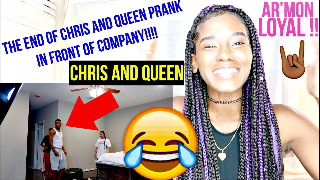 The End Of Chris And Queen Prank In Front Of Company!!!! REACTION !!! | LACY'S FILES