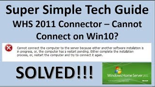 unable to connect to your server windows 2011