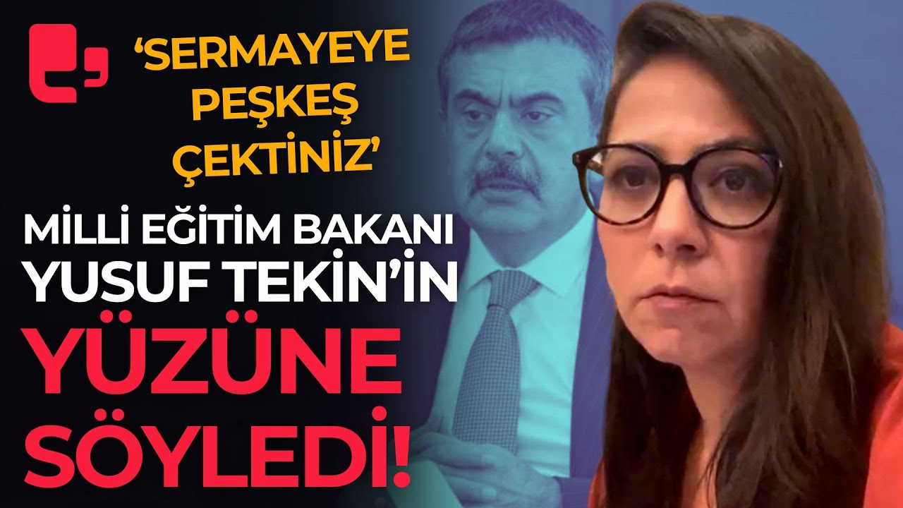 BAKAN'IN YÜZÜNE SÖYLEDİ! Sera Kadıgil'den Milli Eğitim Bakanı Yusuf Tekin'e tepki!