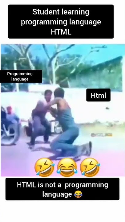 HTML is not a programming language 🤦‍♂️🤣 #shorts - YouTube