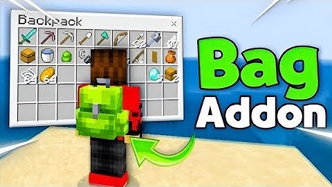 MCPE Backpack Mod 1.21 | Store Extra Items in Survival Mod