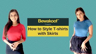 How To Style Skirts Outfits With T-Shirts For Women Outfit Ideas