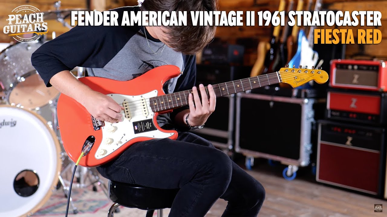 American vintageストラトキャスター/fiesta red 最終 No TalkingJust Tones | Fender American Vintage II 1961
