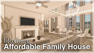 Bloxburg - Affordable Family House Speedbuild (interior   full tour)