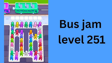 Bus jam level 251 Walkthrough Solution 