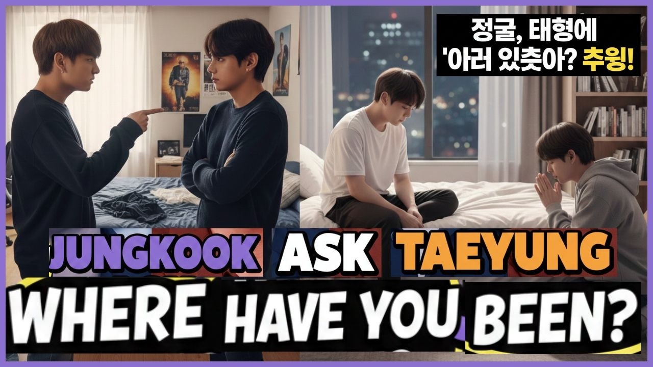 Where have you been ? 😡 Jungkook Ask Taehyung ! 🤔
