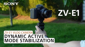 Sony | ZV-E1 Full-Frame Vlogging Camera – Dynamic Active Mode Stabilization