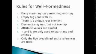 Well-Formedness in the XML Document